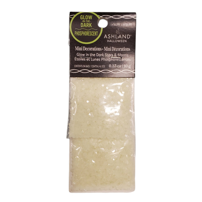 Glow in the Dark Stars & Moons Mini Decorations, Ashland, 10g
