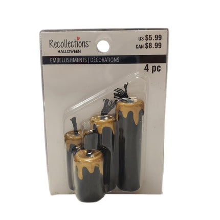 Halloween Candles 4-pc Mini Embellishments Recollections