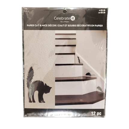 Paper Cat & Mice Decor by Celebrate It 12-pc