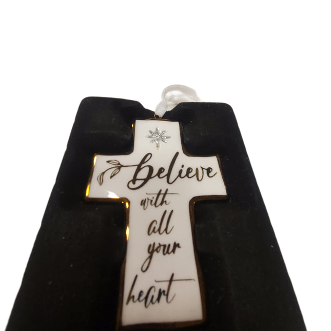 Quality, believe with all your heart, Ornament 4.5 X 3 inches