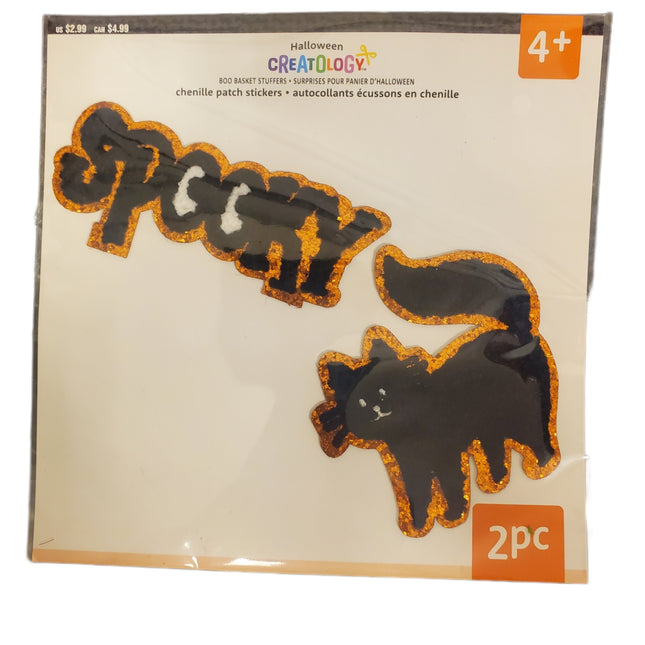 Creatology Spooky & Cat Chenille Patch Stickers Halloween