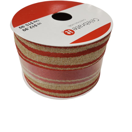 Wired Ribbon 2-1/2 inches x 20ft Celebrate It Christmas