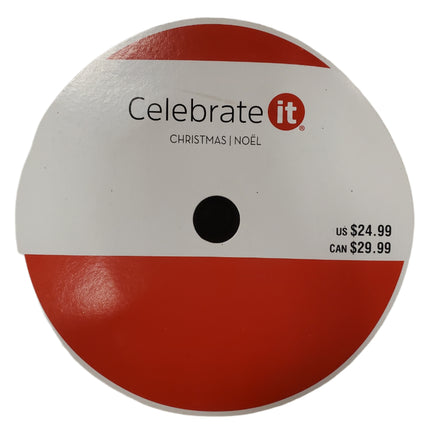 Jumbo Blue Mesh Wired Christmas Ribbon 2.5" x 80 ft