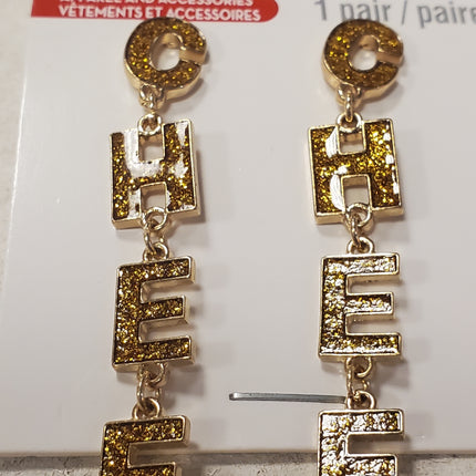 Earrings CHEERS Celebrate It Christmas