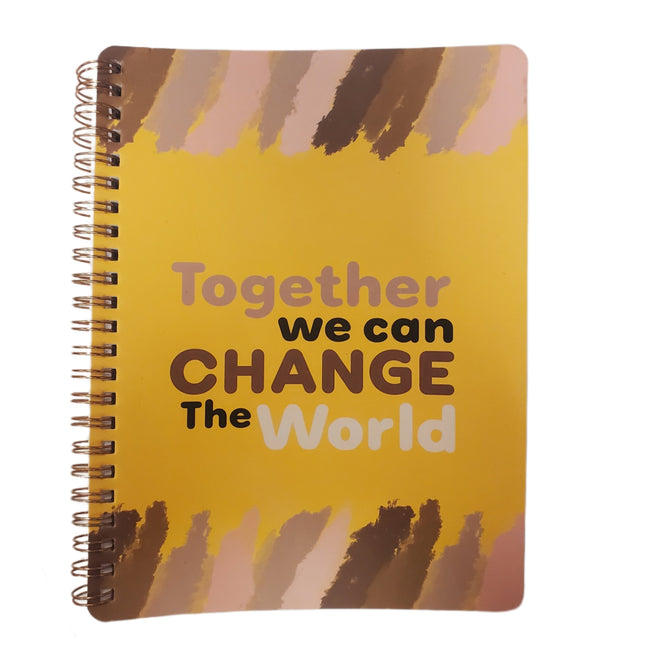 Creatology Lined Notebook 6x8in Together We Can Change The World 80-pc