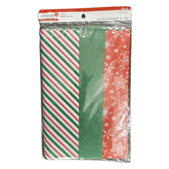Celebrate It Gift Wrapping Tissue Paper 20x20  36-pc