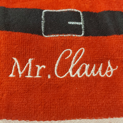 Mr. & Mrs. Claus Quality Hand Towels, Set of 2, st. nicholas square