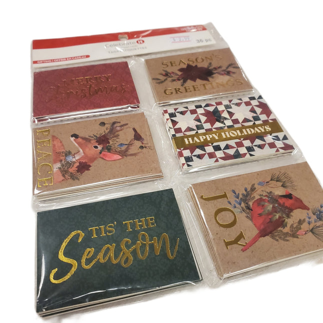 36-pc Assorted Christmas Gift Tags by Celebrate It Self Adhesive