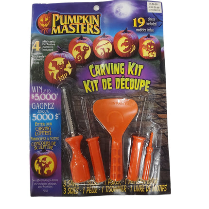 Pumpkin Masters Carving Kit with 4 Exclusive Patterns 19-pc