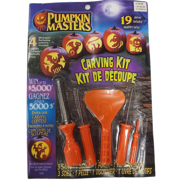 Pumpkin Masters Carving Kit with 4 Exclusive Patterns 19-pc