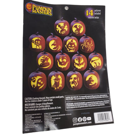 Pumpkin Masters Carving Kit with 4 Exclusive Patterns 19-pc