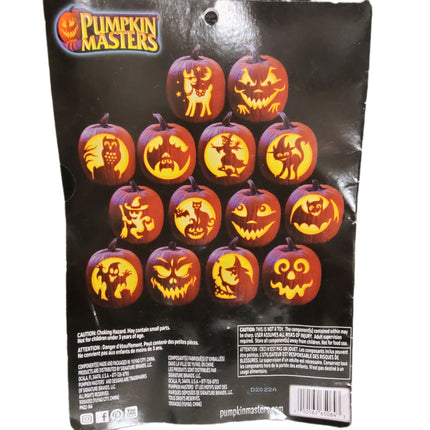 Pumpkin Masters Carving Kit with 4 Exclusive Patterns 19-pc