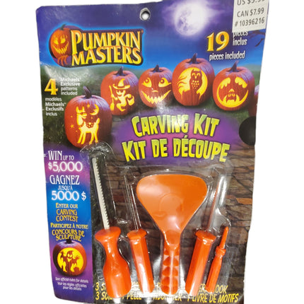 Pumpkin Masters Carving Kit with 4 Exclusive Patterns 19-pc