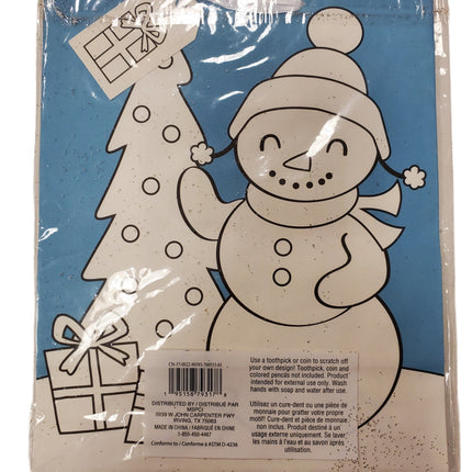 Christmas Scratch & Color Craft Bags, 2-Pack