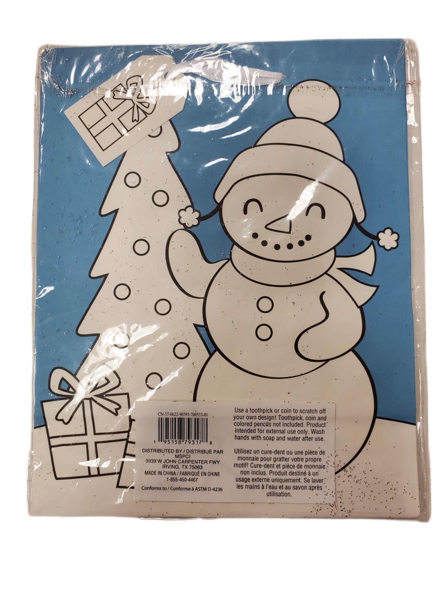 Celebrate It Christmas Scratch Off and Color Your Own Bags 2 pc