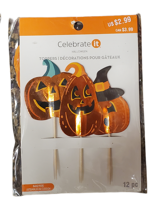 CELEBRATE IT HALLOWEEN CUP CAKE TOPPERS