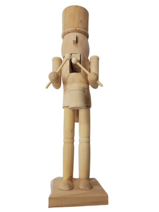 14" DIY Pinewood Drummer Nutcracker Kit