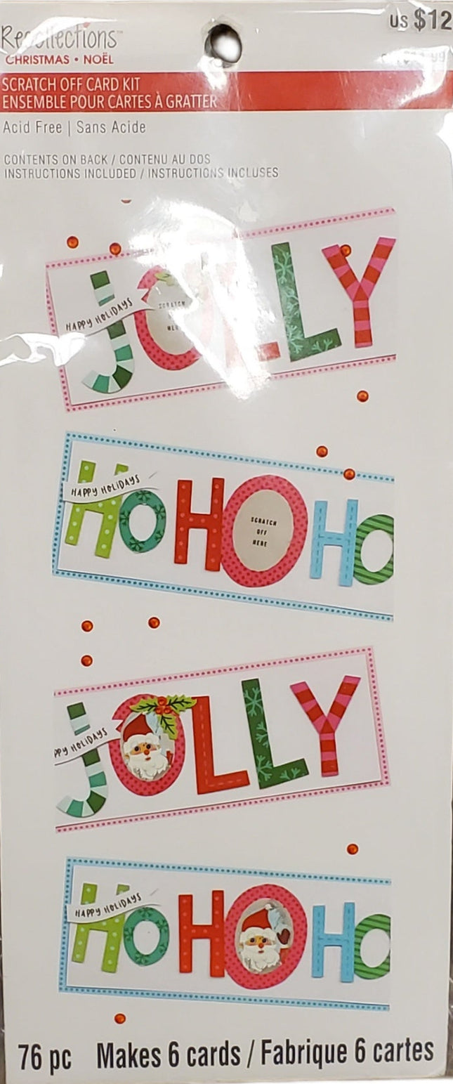 Recollections Christmas Scratch Off Card Kit