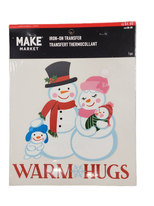 MAKE MARKET IRON-ON TRANSFER, CHRISTMAS, WINTER