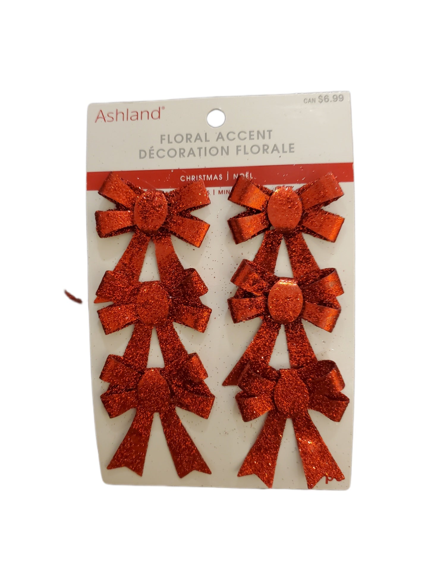 Ashland, Christmas Floral Accent Bowes 6 pc