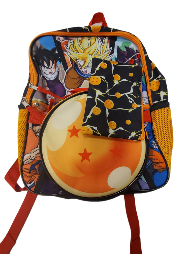 Draconball Z 3-Piece Backpack Set for Kids