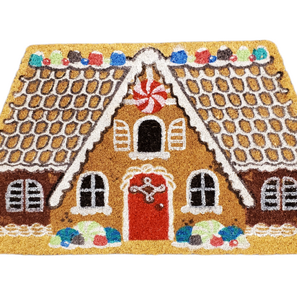 Christmas Gingerbread House Welcome Mat 18x28