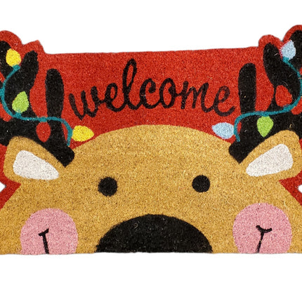 Deer Welcome Mat 17.5x28.5 - Outdoor Home Decor
