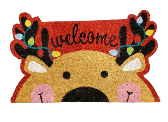 Deer Welcome Mat 17.5x28.5 - Outdoor Home Decor