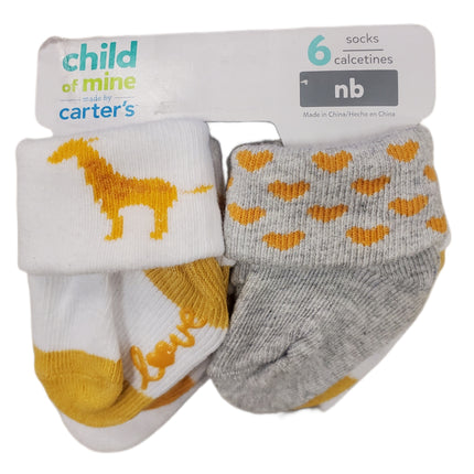 Carter's Newborn 6-Pair Socks Set - Child of Mine