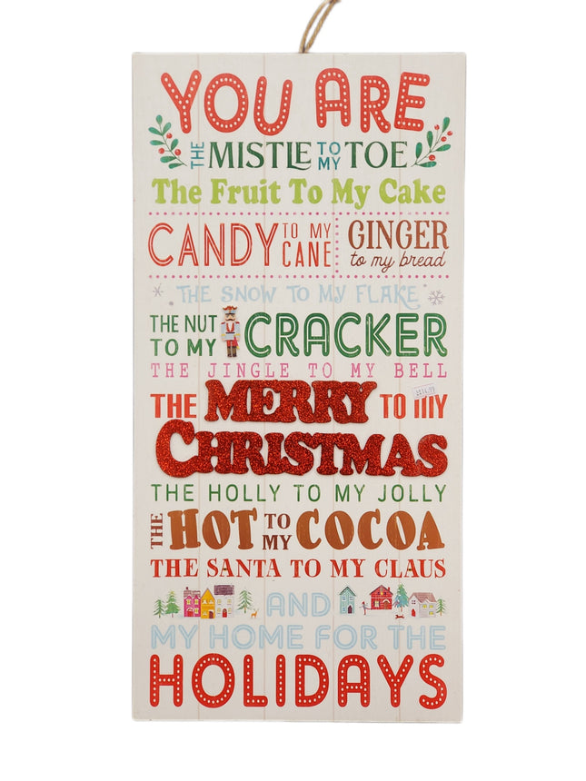 Ashland Christmas Wall Decor Sign 23.5x11.5"