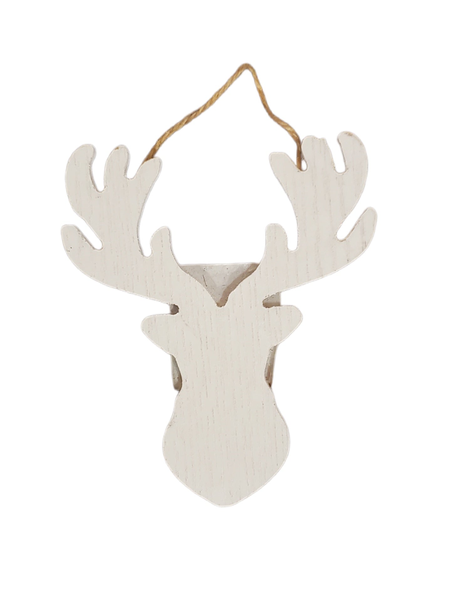 DIY Wood Ornament Moose Shape Primed 5 X 4 in