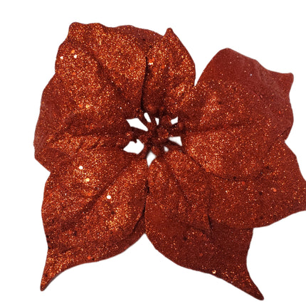 Ashland Clip-On Poinsettia Floral Accent