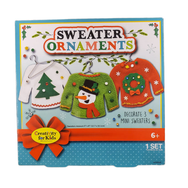 Mini Sweater Ornaments Kit Makes 3 Creativity for Kids
