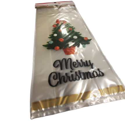 Food Safe Treat Bags with Ties Merry Christmas 24 Sets