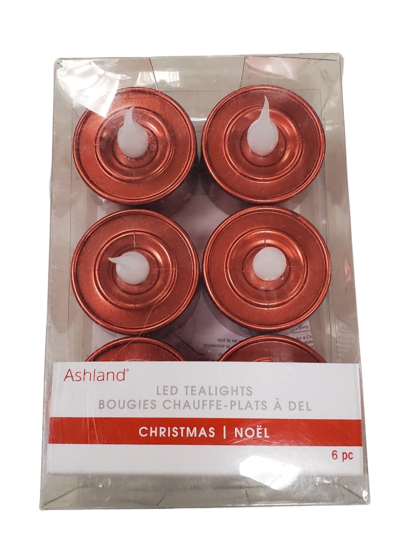 Ashland Christmas Red LED Candle Tealights 6-Pack