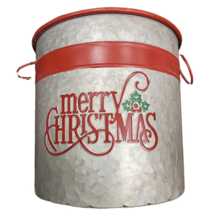 Ashland Round Christmas Floral Container