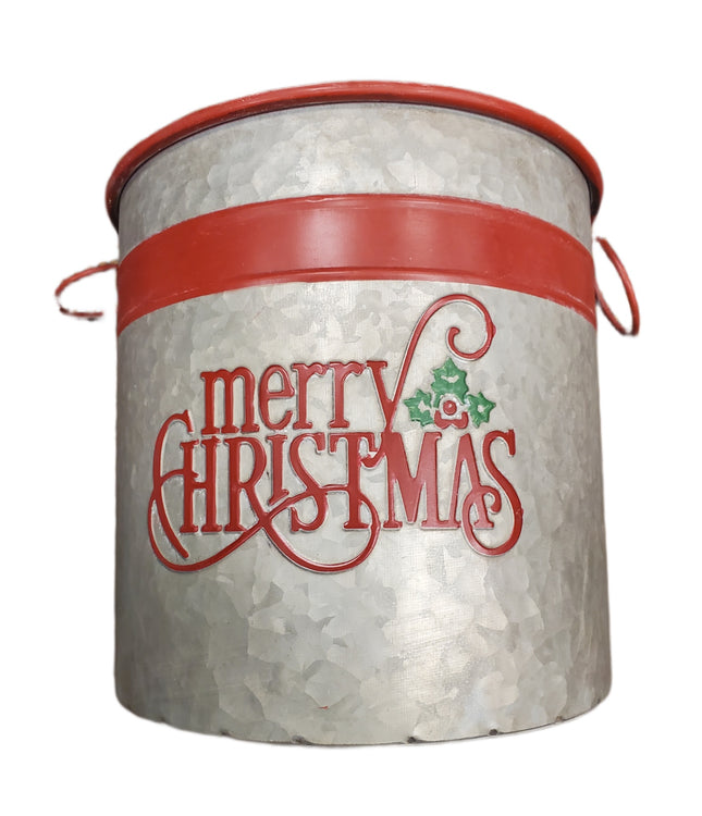 Ashland Round Christmas Floral Container