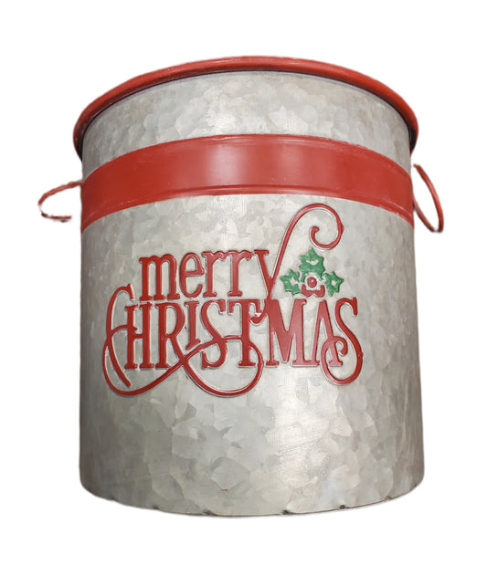 Ashland Christmas Floral Container Round