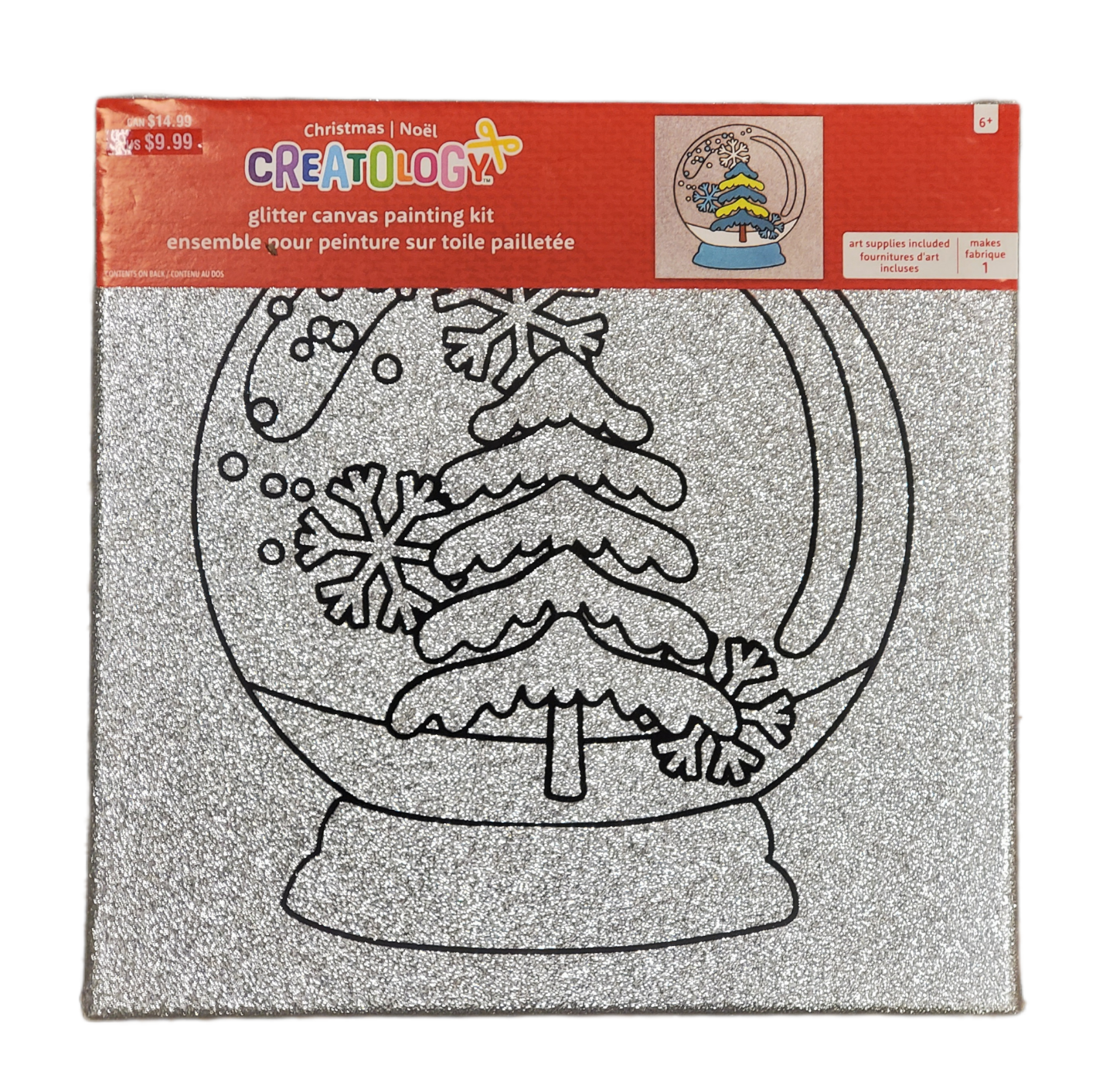 Creatology Christmas Glitter Canvas Painting Kit