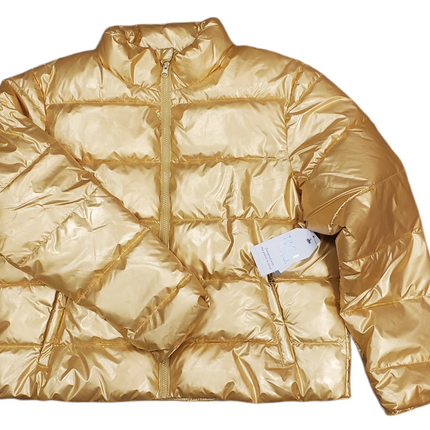 PUFFER JACKET TIME AND TRU ZIPPERED POCKETS