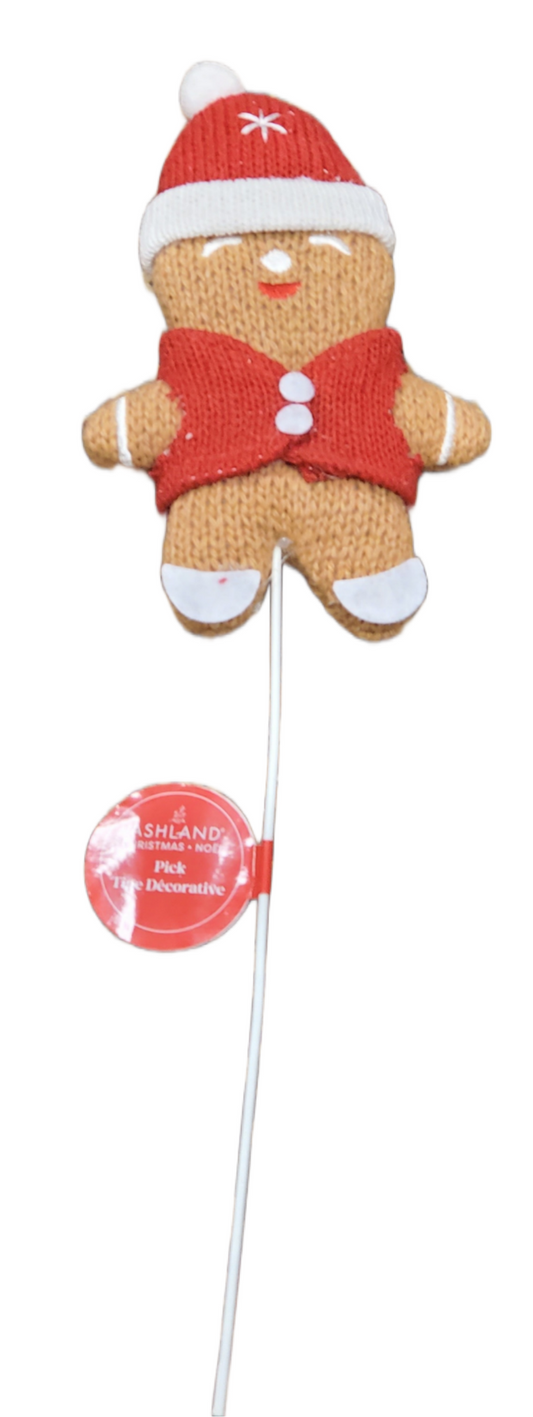 Ashland TIGE DECORATIVE PICK GINGERBREAD MAN