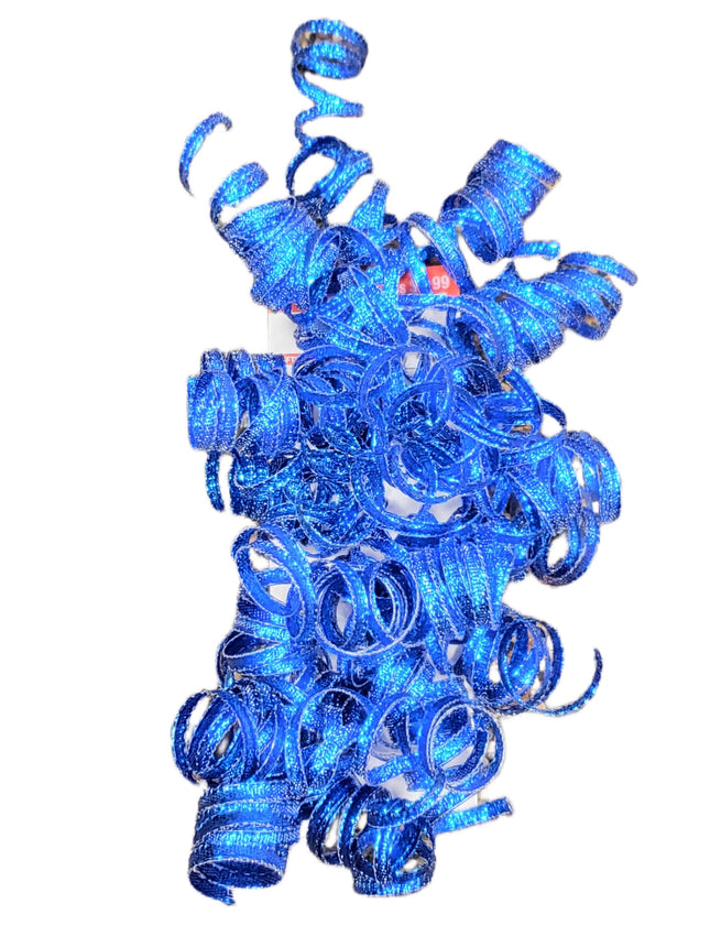 Blue Curly Gift Wrap Bows by Celebrate It