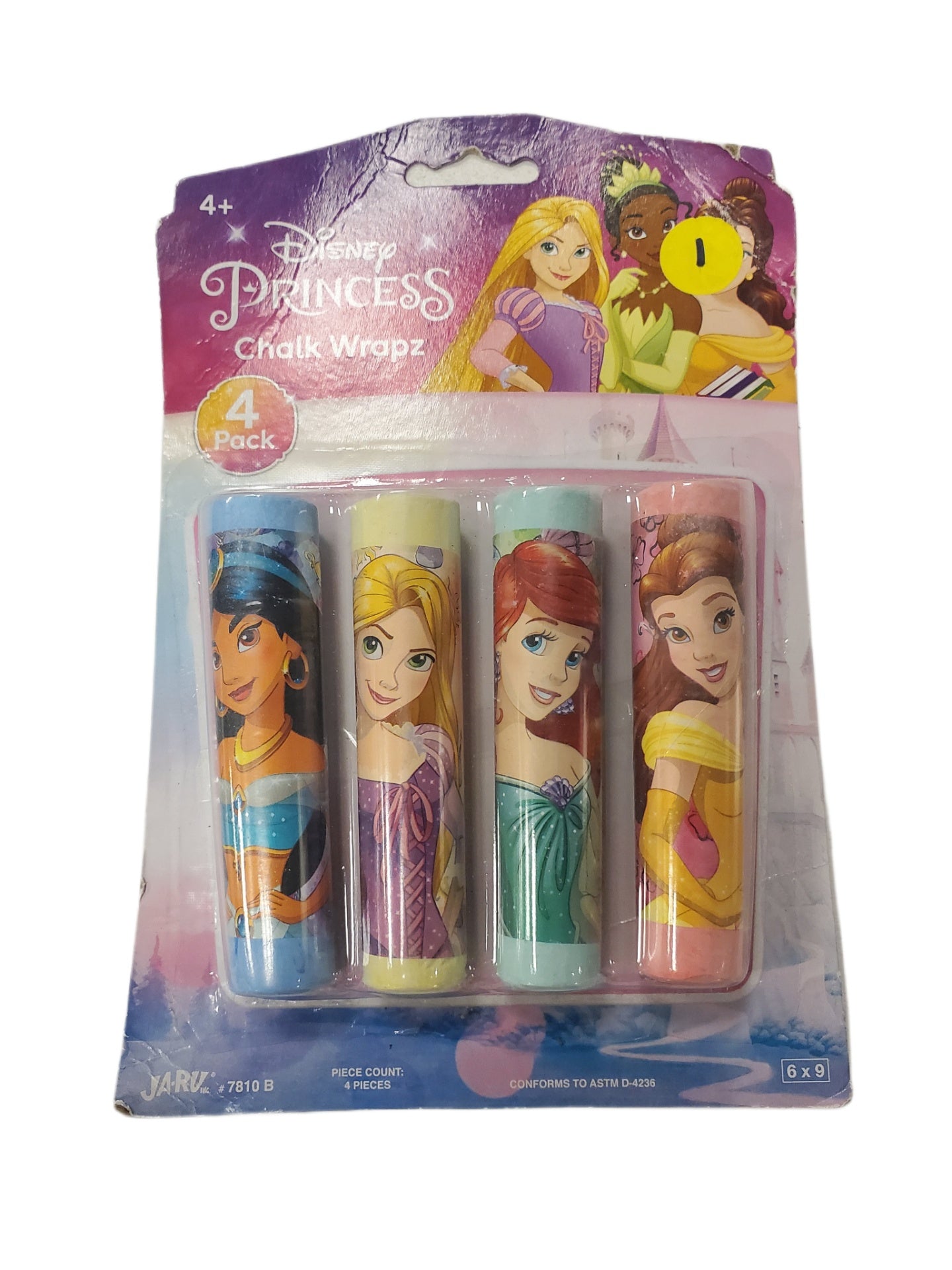 DISNEY PRINCESS CHALK WRAPZ 4-PACK