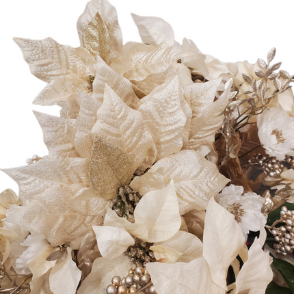 Champagne Poinsettia Bunch - Ashland Crafts