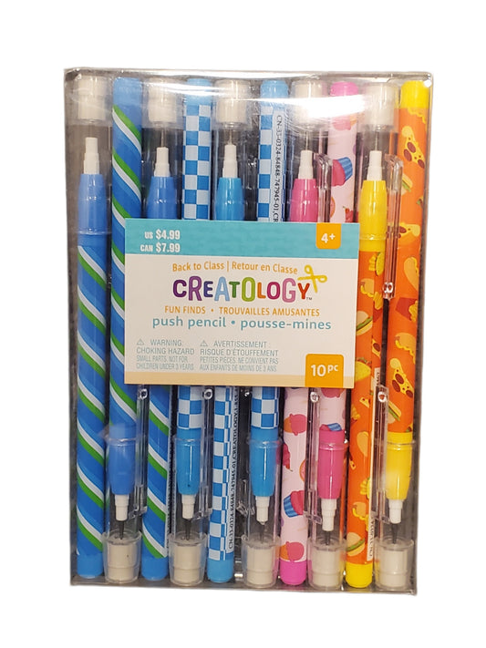 CREATOLOGY PUSH PENCIL 10-pc BACK TO SCHOOL