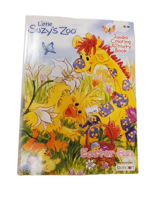 JUMBO EASTER COLORING AND ACTIVITY BOOK LITTLE SUZY'S ZOO