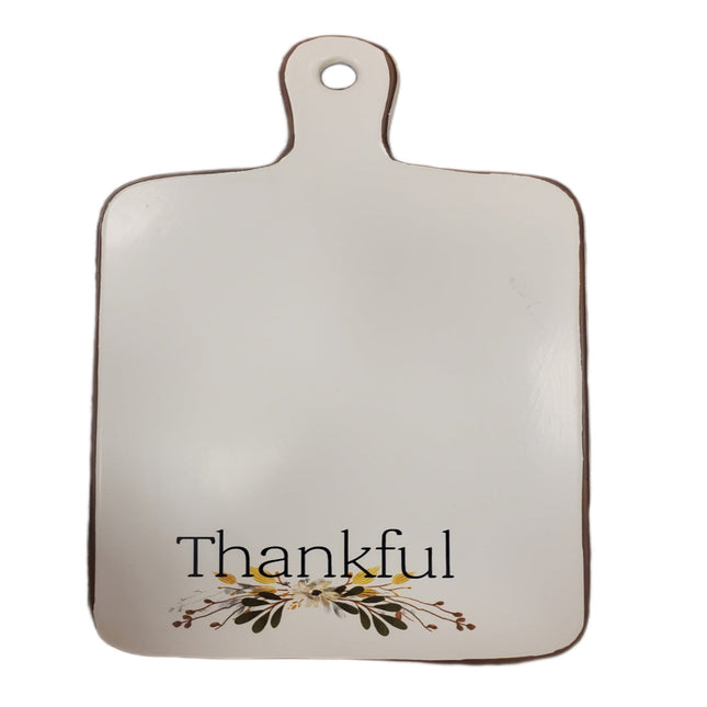 Fall Leaves "Thankful" Cutting Board 15x8