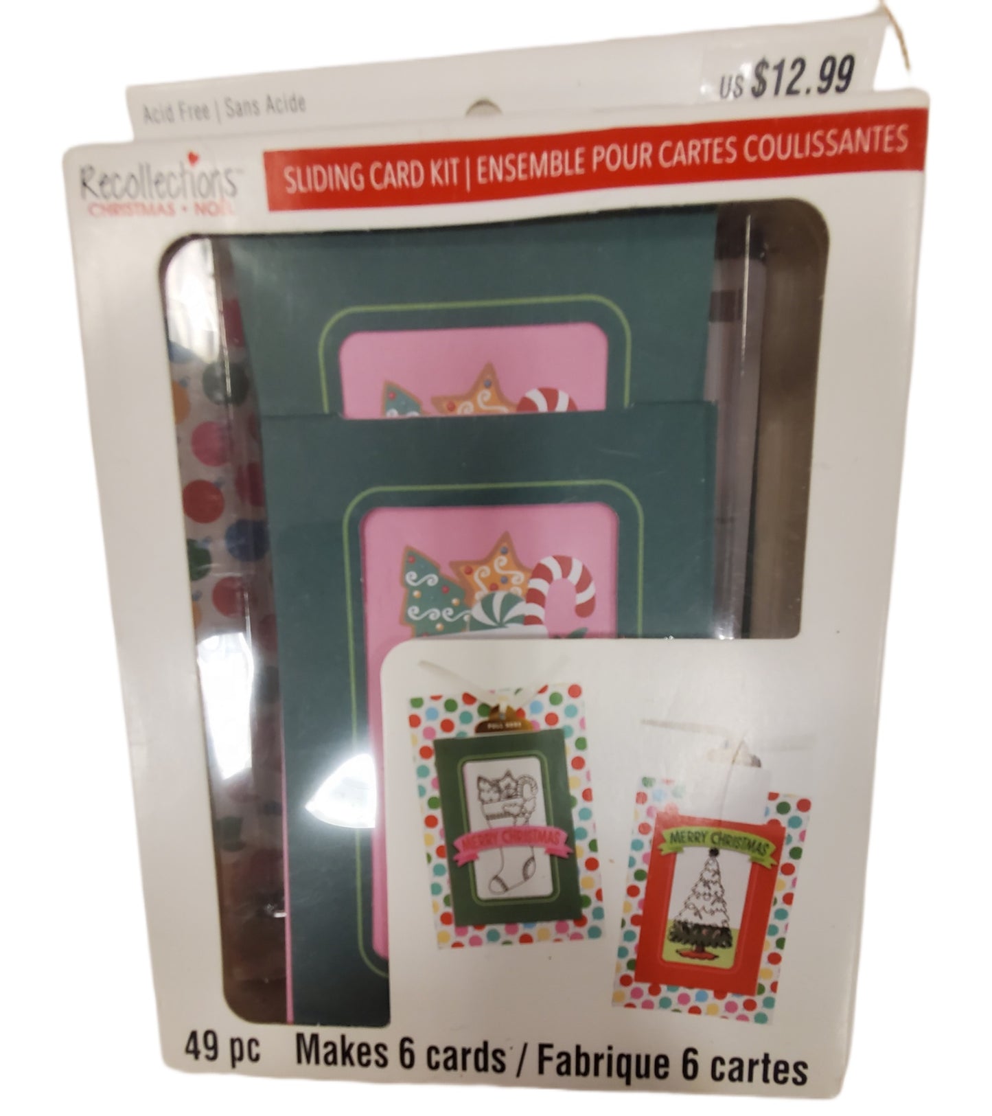 RECOLLECTIONS CHRISTMAS SLIDING CARD KIT