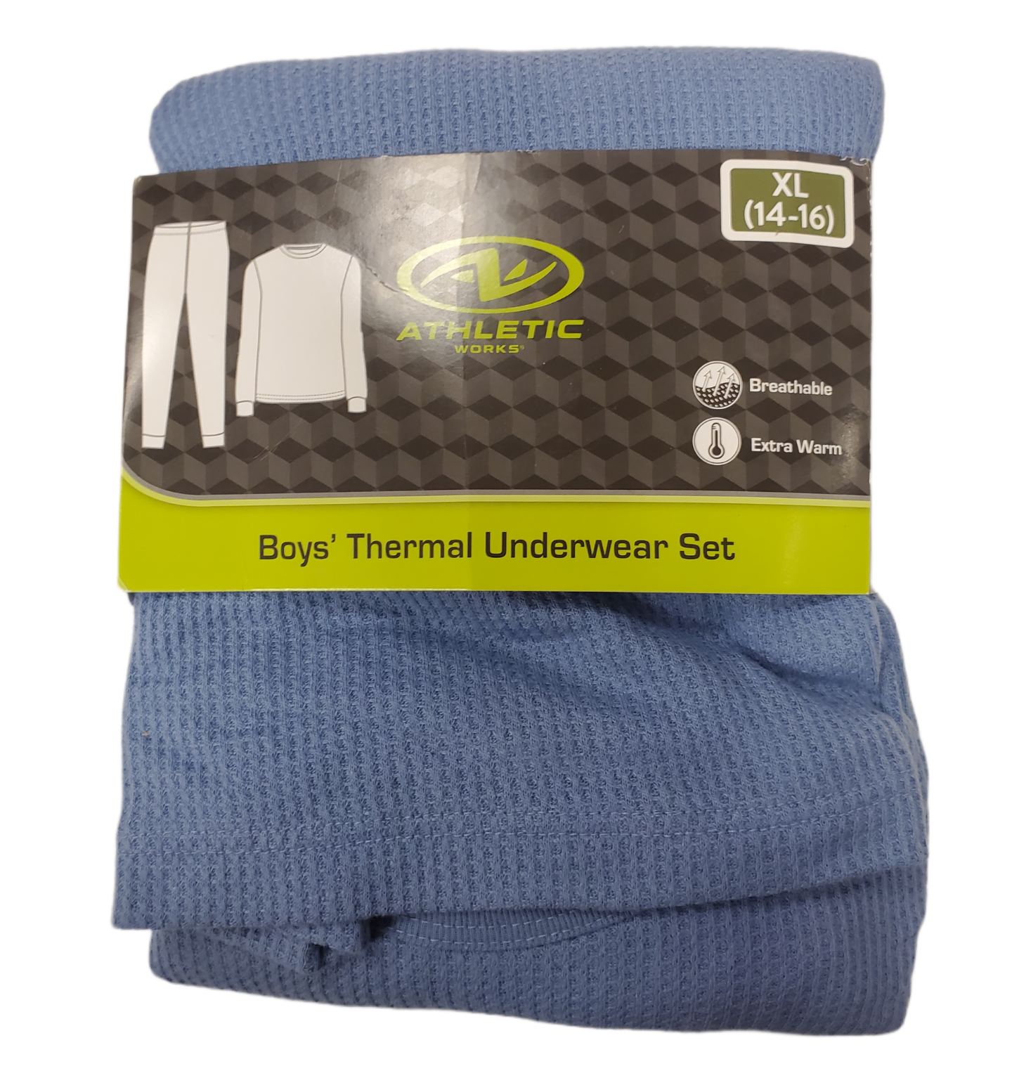 BOYS THERMAL UNDERWARE SET, GREY, BLACK, NAVY, SKY