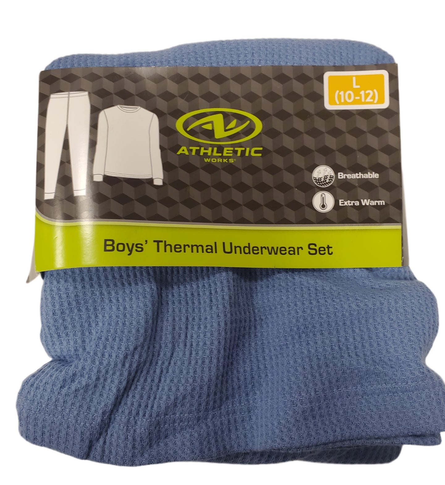 BOYS THERMAL UNDERWARE SET, GREY, BLACK, NAVY, SKY